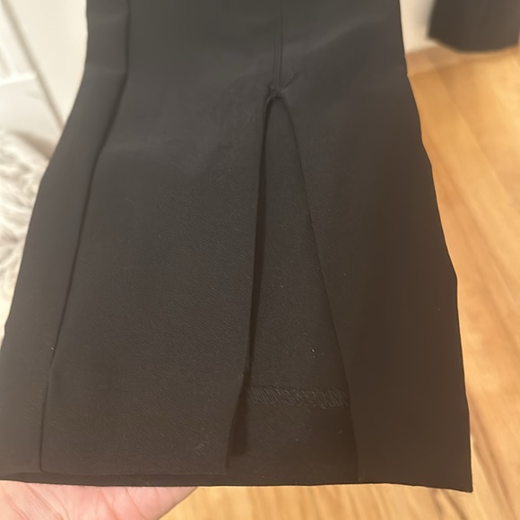 BLACK DRESS PANTS WITH FRONT SLITS - Picture 4 of 7
